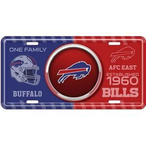 Buffalo Bills NFL Bullseye License Plate